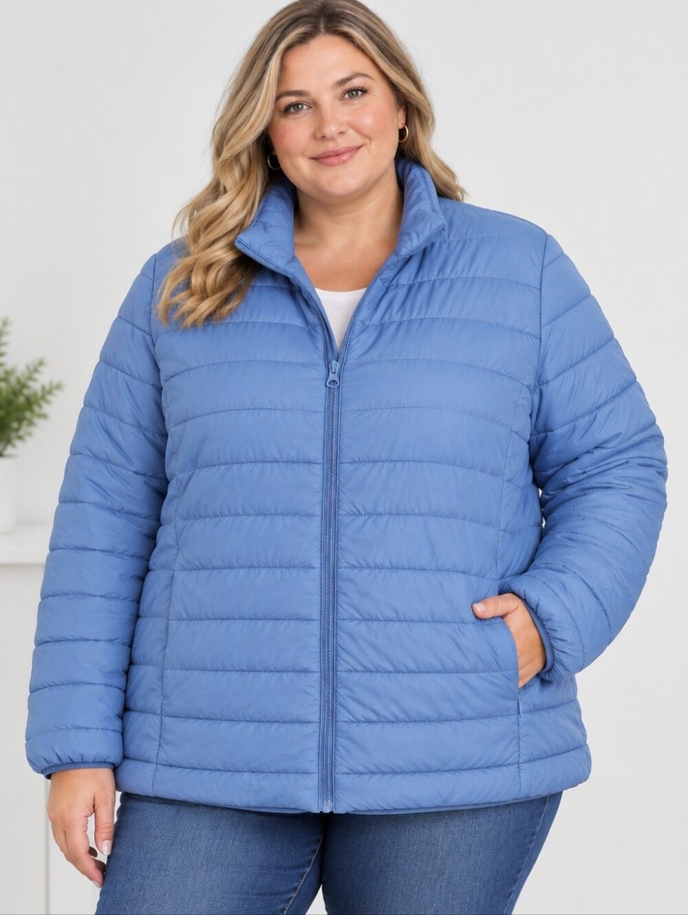 Joe Fresh Light Blue Puffer Jacket - Women. Great Condition. Size 3XL.